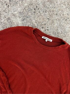 Reformation Cozy Women’s Tunic Long Top in Rust Red M